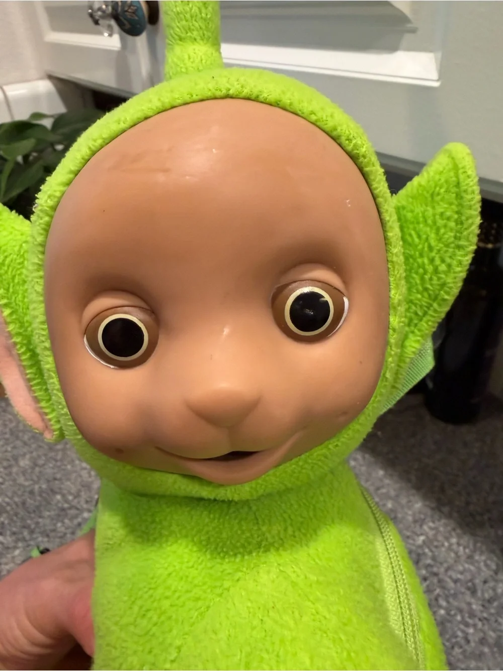 90’s Bright Green Plush Teletubby Backpack - Dipsy